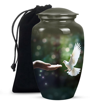 Dove Cremation Funeral Urn - Large Funeral Urn For Loved Ones