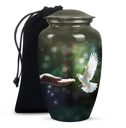 Dove Cremation Funeral Urn - Large Funeral Urn For Loved Ones