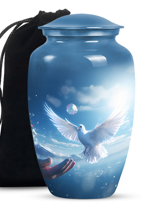 Dove Funeral Urn - Heaven Theme Memorial Urn For Female