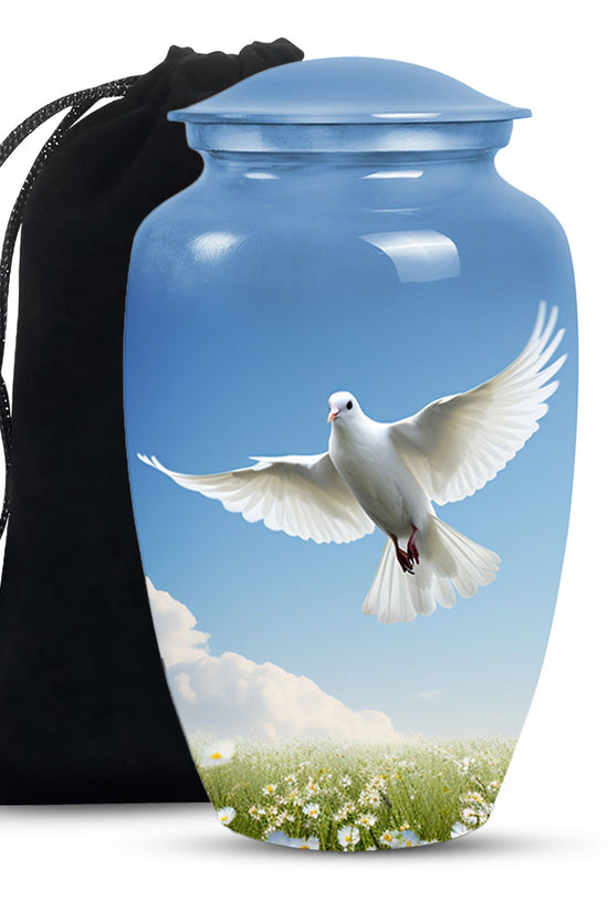 Dove Bird Memorial Urn For Ashes - Cremation Urn For Loved Ones
