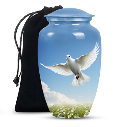 Dove Bird Memorial Urn For Ashes - Cremation Urn For Loved Ones