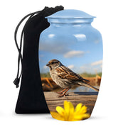 Sparrow Cremation Urn For Ashes - Nature Memorial Urn For Adult Ashes
