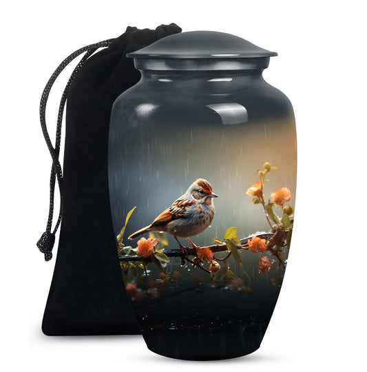 Sparrow Memorial Urn - Beautiful Cremation Urn For Loved Ones