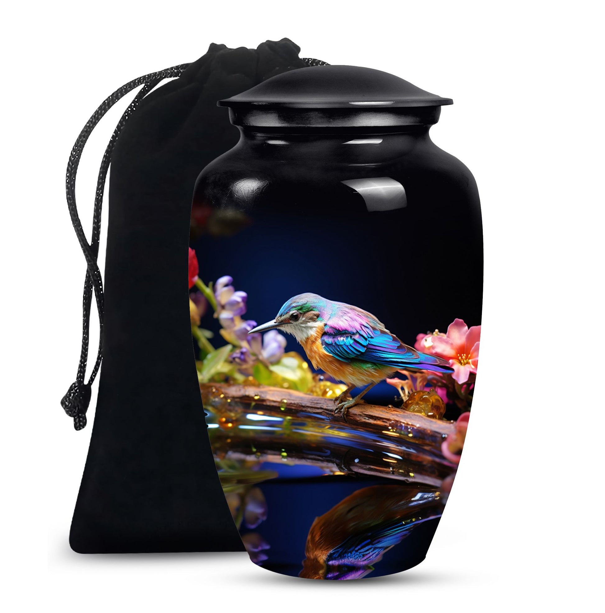 Sparrow Cremation Urn - Aluminium Memorial Urn For Male & Female