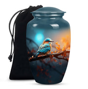 Sparrow Theme Memorial Urn - Large Memorial Urn For Female Ashes