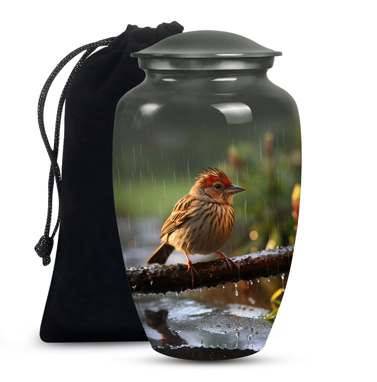 Sparrow Cremation Urn For Ashes -Nature Funeral Urn For Adult Ashes