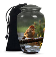 Sparrow Cremation Urn For Ashes -Nature Funeral Urn For Adult Ashes