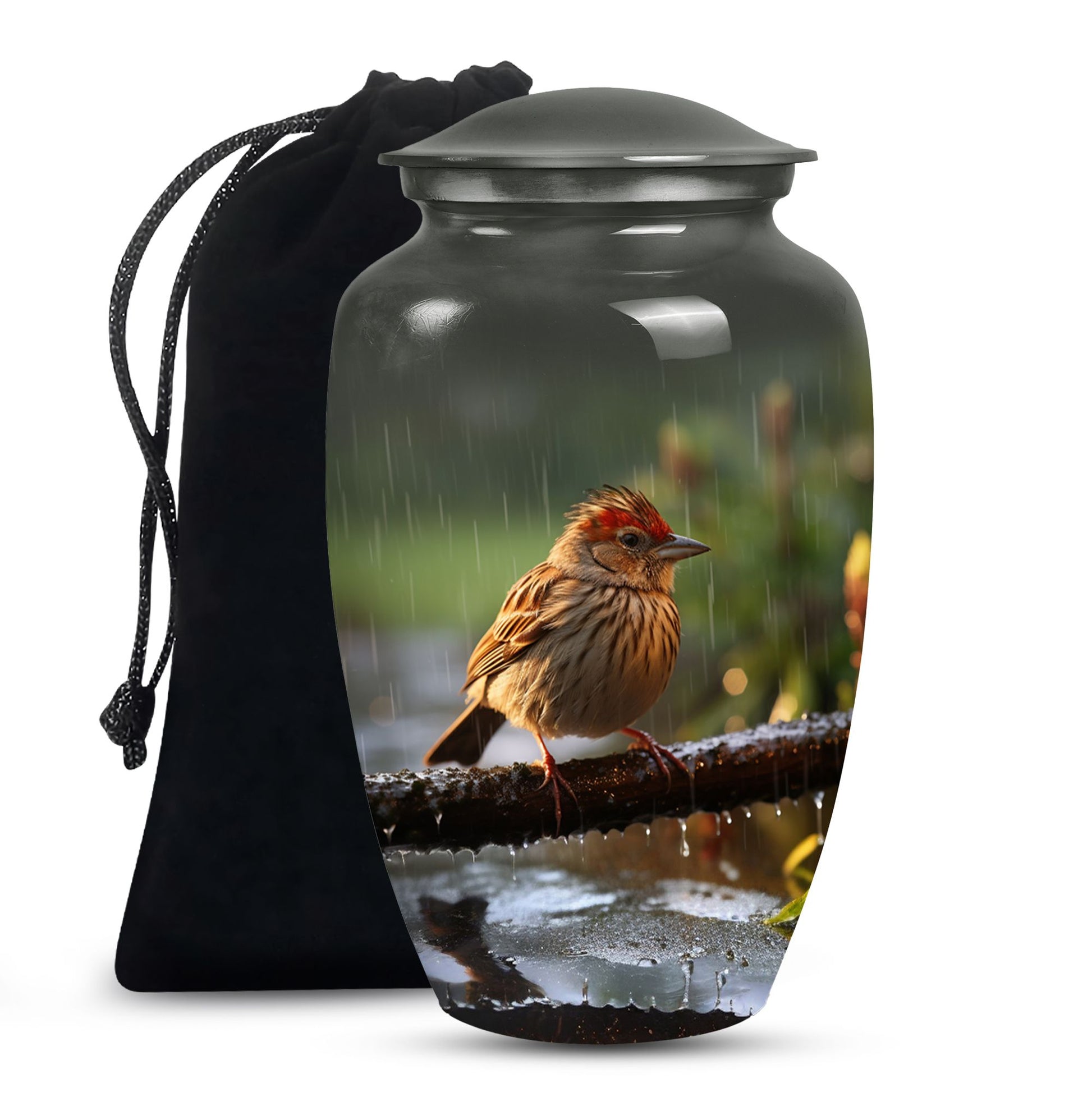 Sparrow Cremation Urn For Ashes -Nature Funeral Urn For Adult Ashes