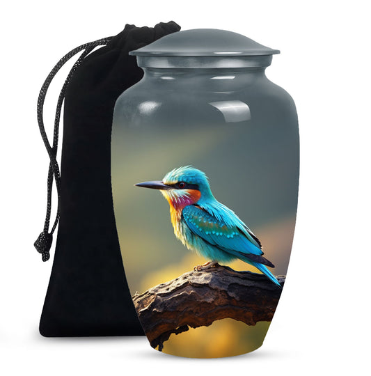 Sparrow Theme Cremation Urn - Large Funeral Urn For Male