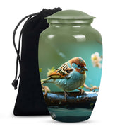 Sparrow Memorial Urn For Human Ashes - Large Funeral Urn For Ashes