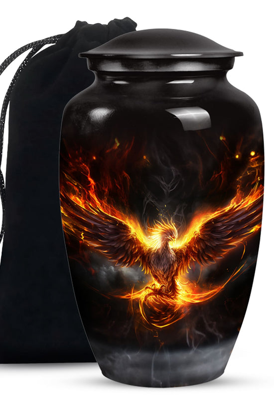 Phoenix Funeral Urn - Aluminium Urn For Male & Female