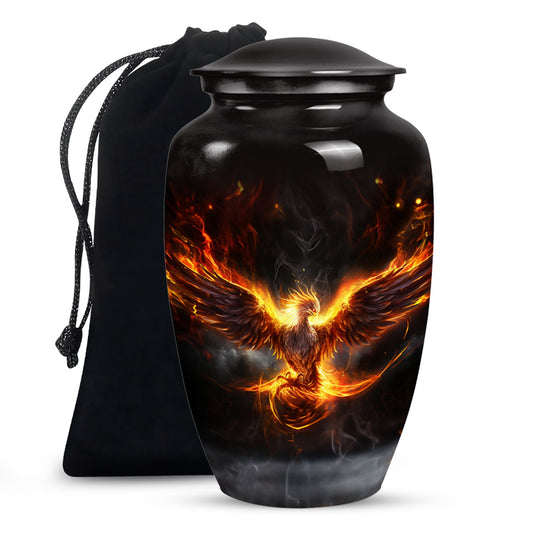 Phoenix Funeral Urn - Aluminium Urn For Male & Female