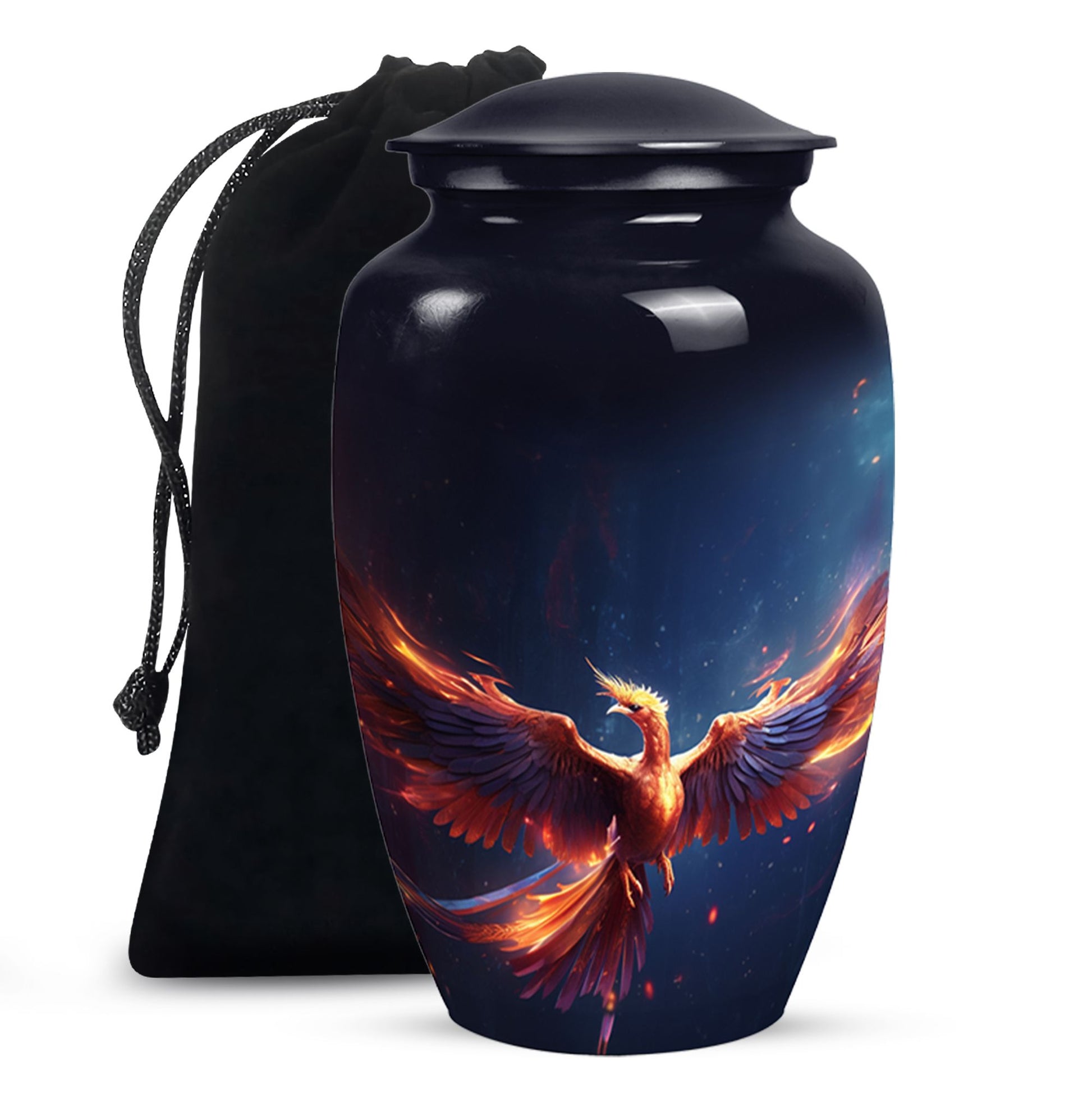 Fire Wing Phoenix Funeral Urn - Artistic Cremation Urn for Ashes