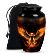 Dark Phoenix Cremation Urn - Fantasy Urn for Human Ashes