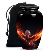 Dark Phoenix Memorial Urn - Unique Fantasy Urn For Ashes