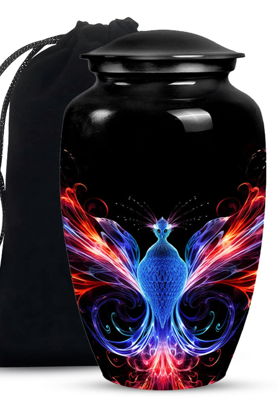 Fire Wing Phoenix Funeral Urn - Spiritual Cremation Urn for Ashes