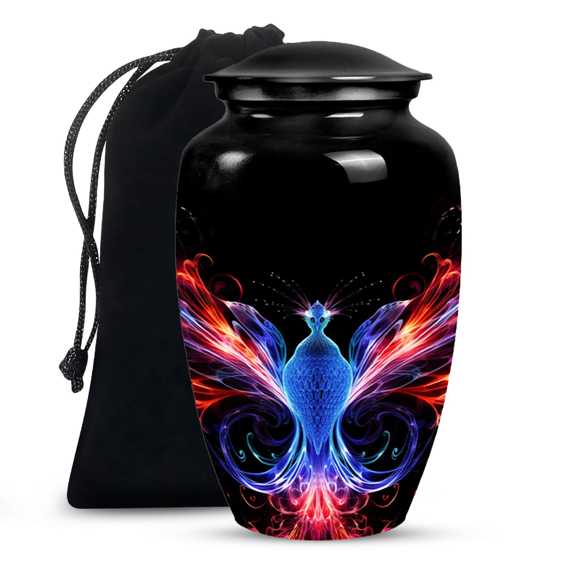 Fire Wing Phoenix Funeral Urn - Spiritual Cremation Urn for Ashes