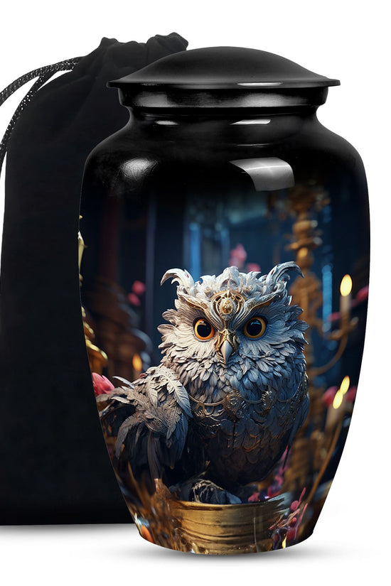 Owl Cremation Urn – Beautiful Memorial Urn For Human Ashes