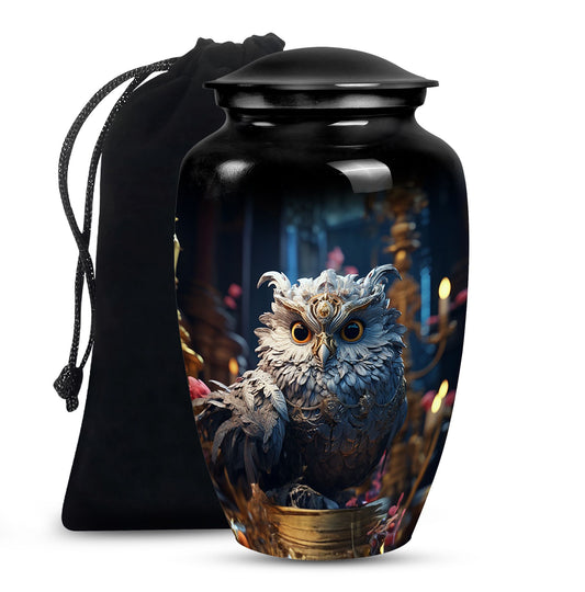 Owl Cremation Urn – Beautiful Memorial Urn For Human Ashes
