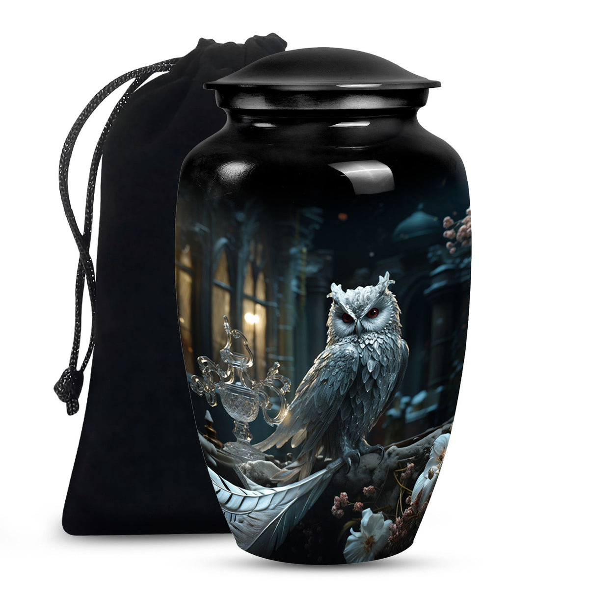 Royal Owl Memorial Urn - Unique Memorial Urn For Adult Ashes