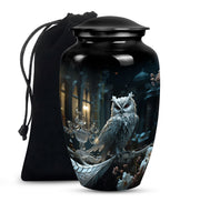 Royal Owl Memorial Urn - Unique Memorial Urn For Adult Ashes