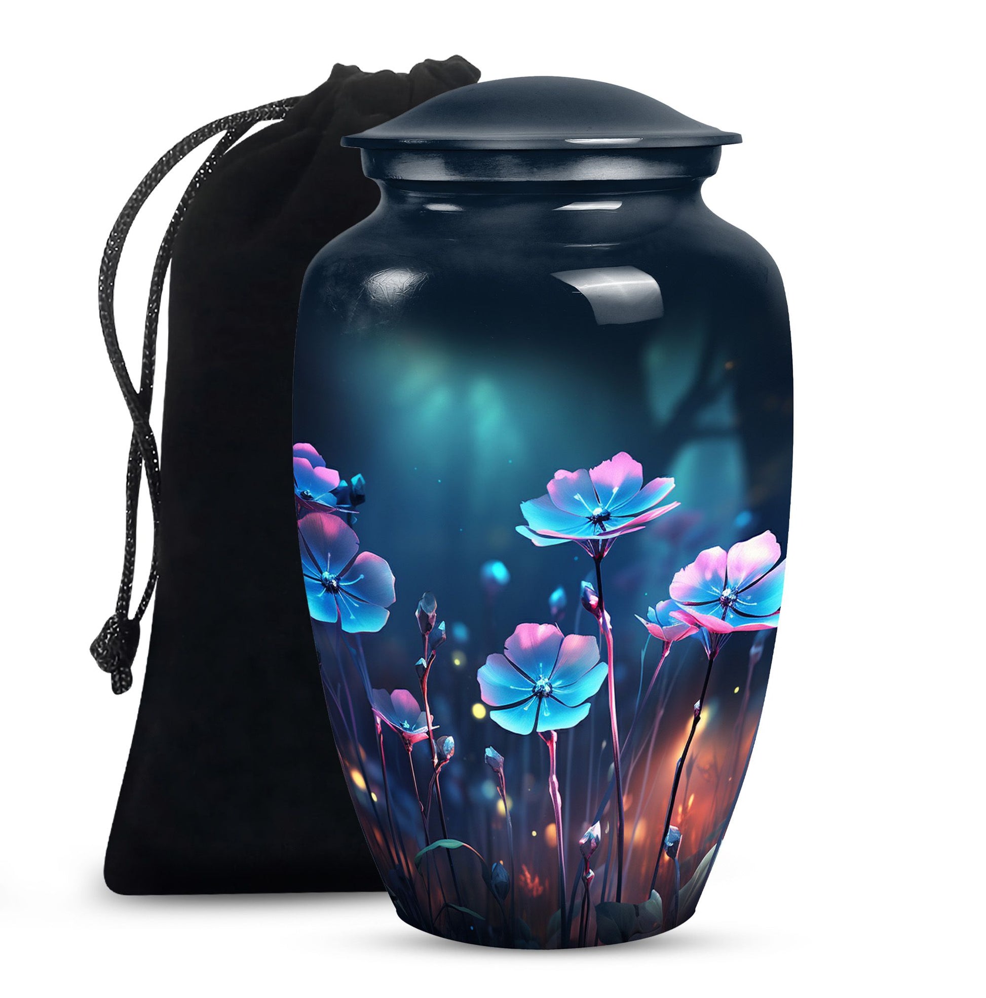Scorpion Grass Cremation Aluminium Urn - Memorial Ashes Urn For Ashes