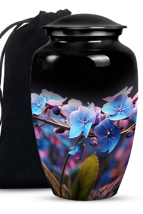 Scorpion Grass Human Funeral Urn - Decorative Floral Ashes Urn