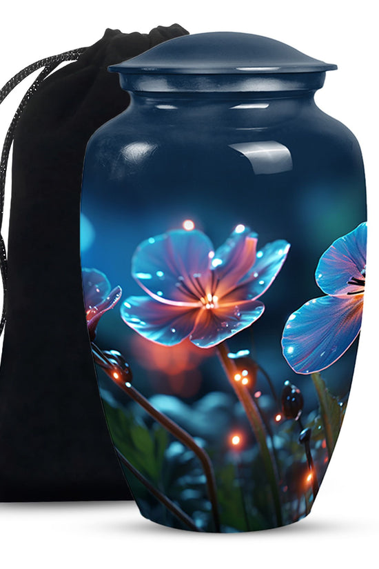 Scorpion Grass Cremation Urn For Human Ashes - Artistic Floral Burial Urn