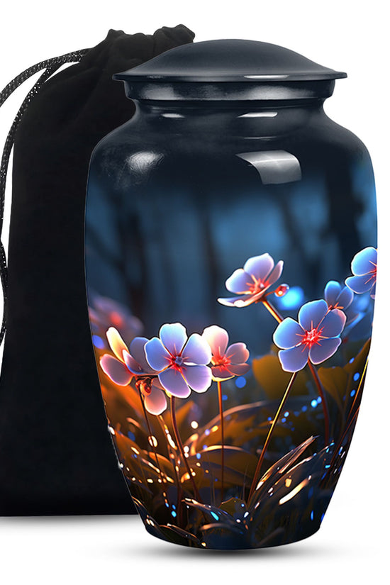 Black Scorpion Grass Cremation Urn - Adult Funeral Urn For Ashes