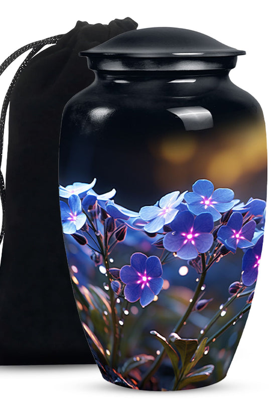 Scorpion Grass Funeral Urn For Ashes - Decorative Aluminium Cremation Urn