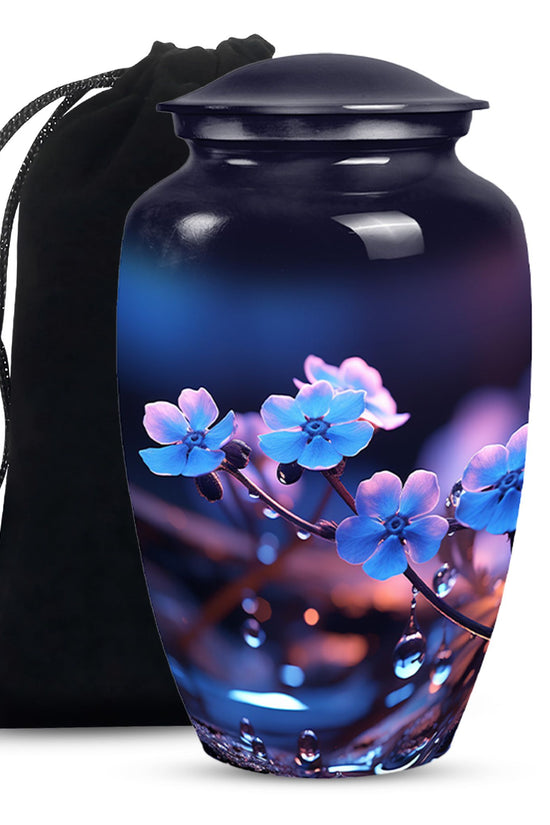 Lily Blossom Cremation Urn - Elegant Funeral Urn For Human Ashes