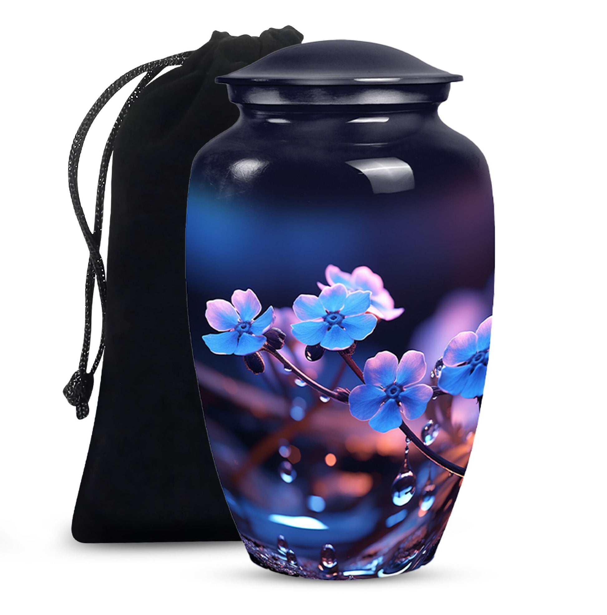 Lily Blossom Cremation Urn - Elegant Funeral Urn For Human Ashes