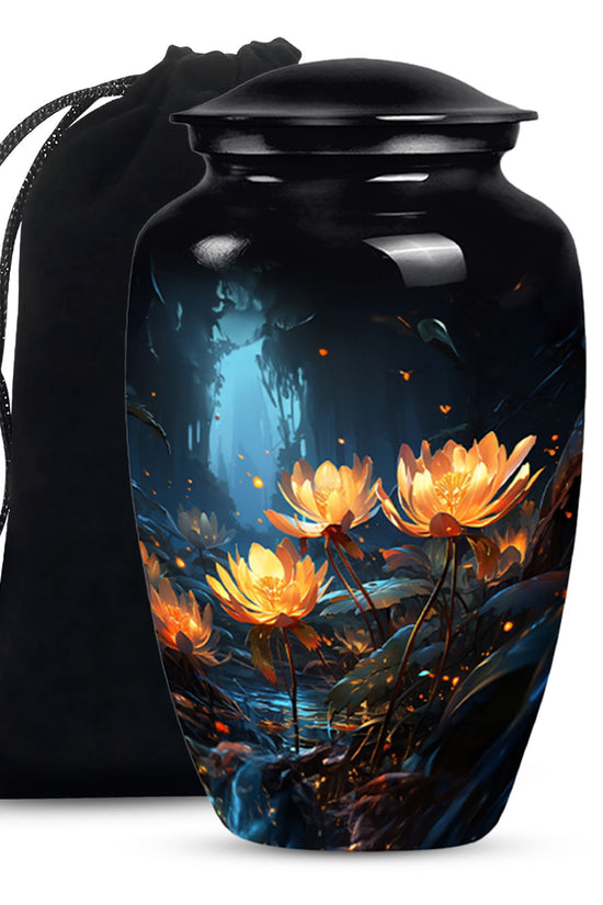Elegant Lily Urn For Human Ashes - Large Cremation Urn