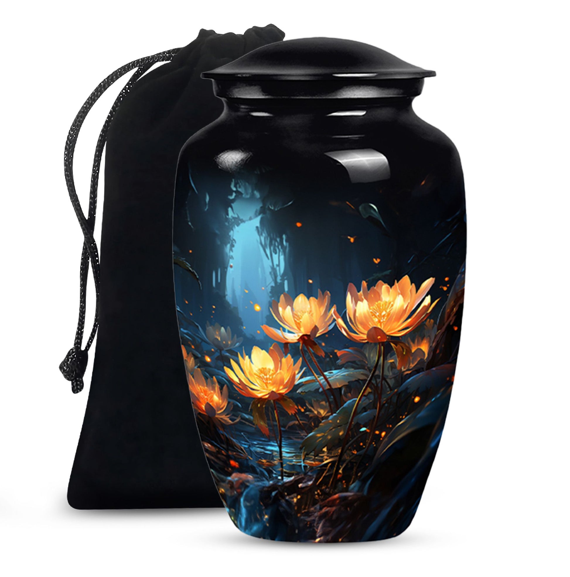 Elegant Lily Urn For Human Ashes - Large Cremation Urn
