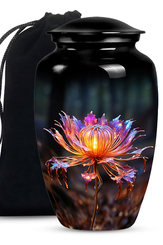 Mystic Floral Cremation Urn - Elegant Memorial Urn For Ashes