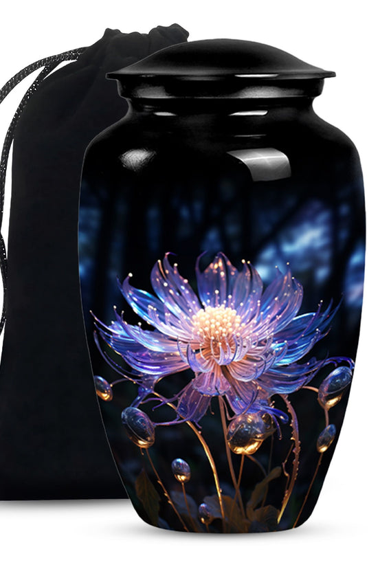 Beautiful Flower Cremation Urn - Forest Funeral Urn For Burial