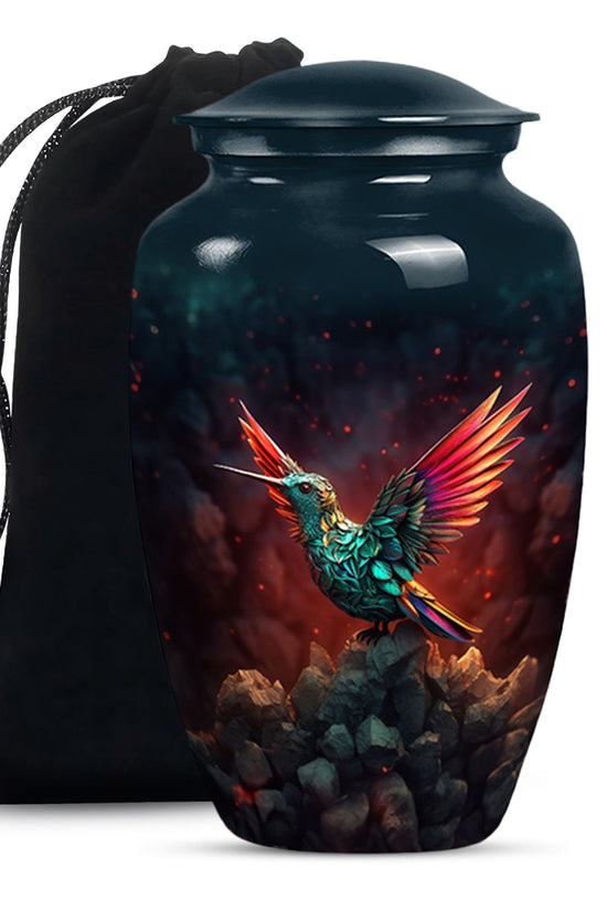 Hummingbird Cremation Urn - Artistic Memorial Urn For Male & Female