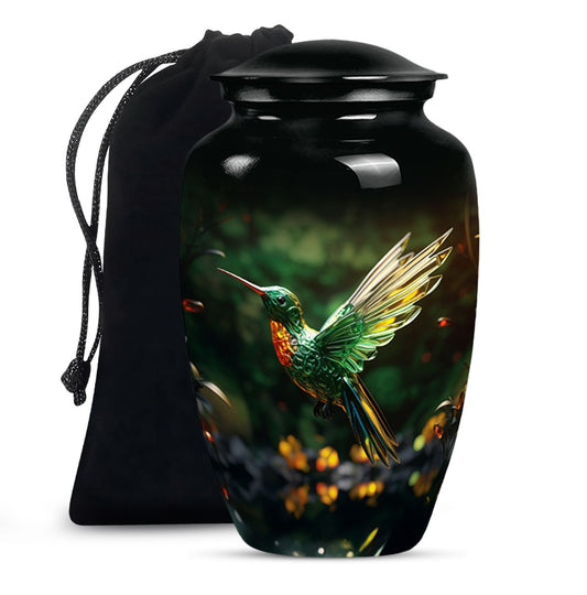 Hummingbird Memorial Urn - Crystal Decorative Urn For Human Ashes