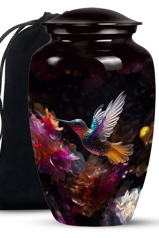Unique Hummingbird Funeral Urn - Decorative Memorial Urn For Human Ashes