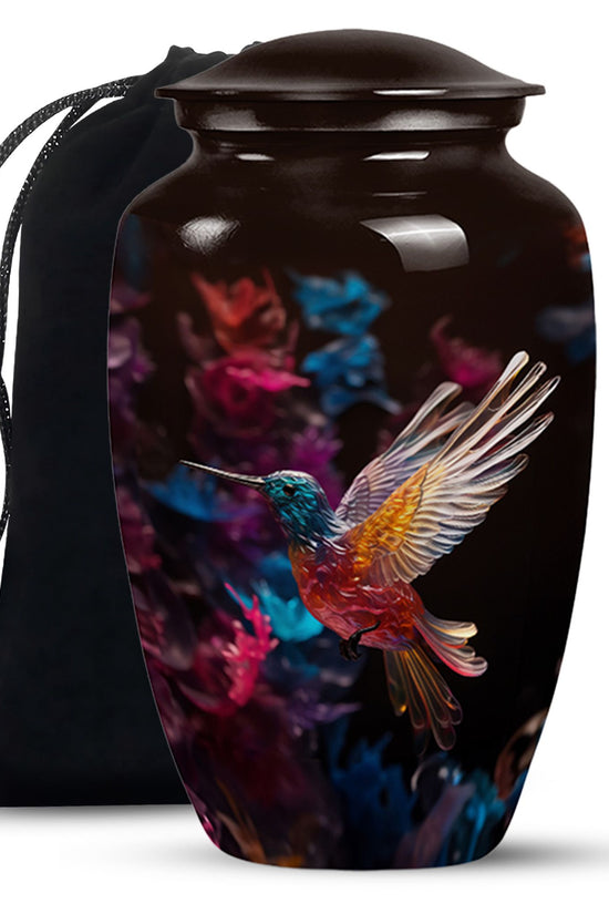 Flying Hummingbird Cremation Urn - Beautiful Funeral Urn For Adults Ashes