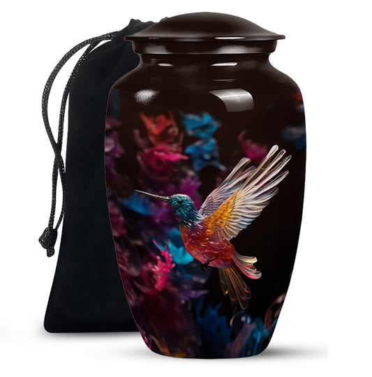 Flying Hummingbird Cremation Urn - Beautiful Funeral Urn For Adults Ashes