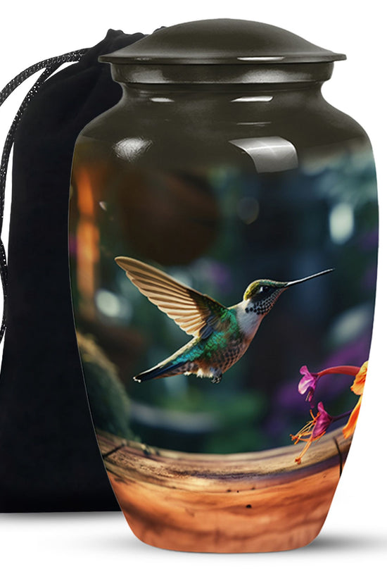 Hummingbird Funeral Urn - Large Memorial Urn For Male & Female