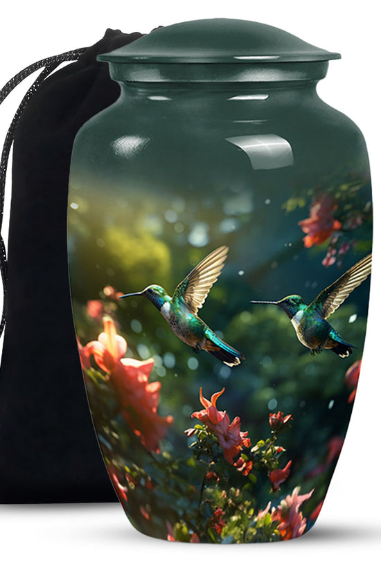 Flying Hummingbird Memorial Urn – Nature Inspired Funeral Urn For Ashes