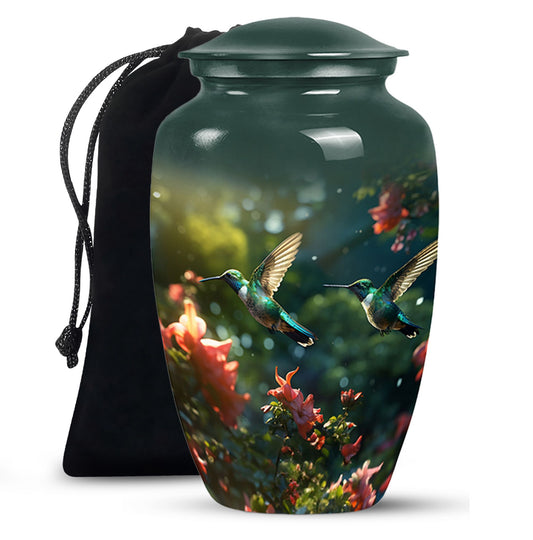 Flying Hummingbird Memorial Urn – Nature Inspired Funeral Urn For Ashes