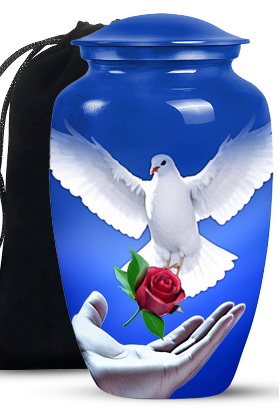 Dove Bird Memorial Urn - Peaceful Cremation Urn For Adult Ashes