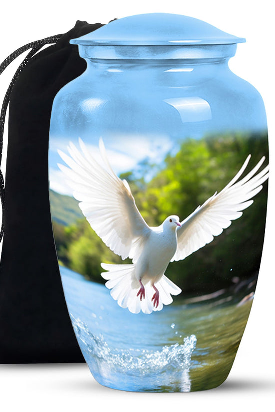 Nature Funeral Theme Urn - Dove Memorial Urn For Loved Ones
