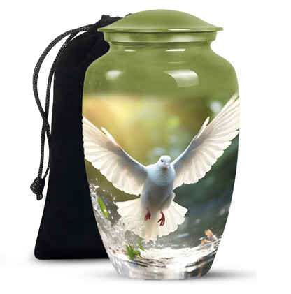 Dove Bird Memorial Urn For Ashes - Cremation Urns For Human Ashes Adult