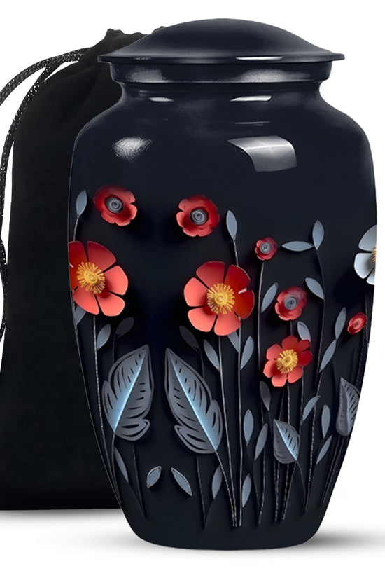 Origami Paper Flower Theme - Artistic Memorial Urn For Human Ashes