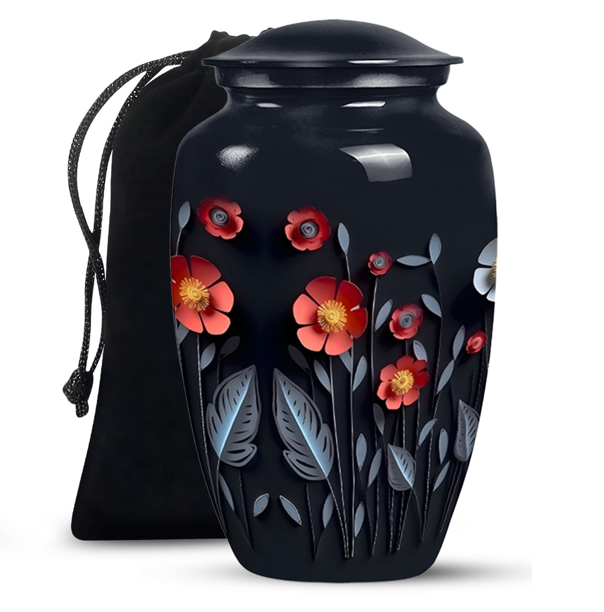 Origami Paper Flower Theme - Artistic Memorial Urn For Human Ashes