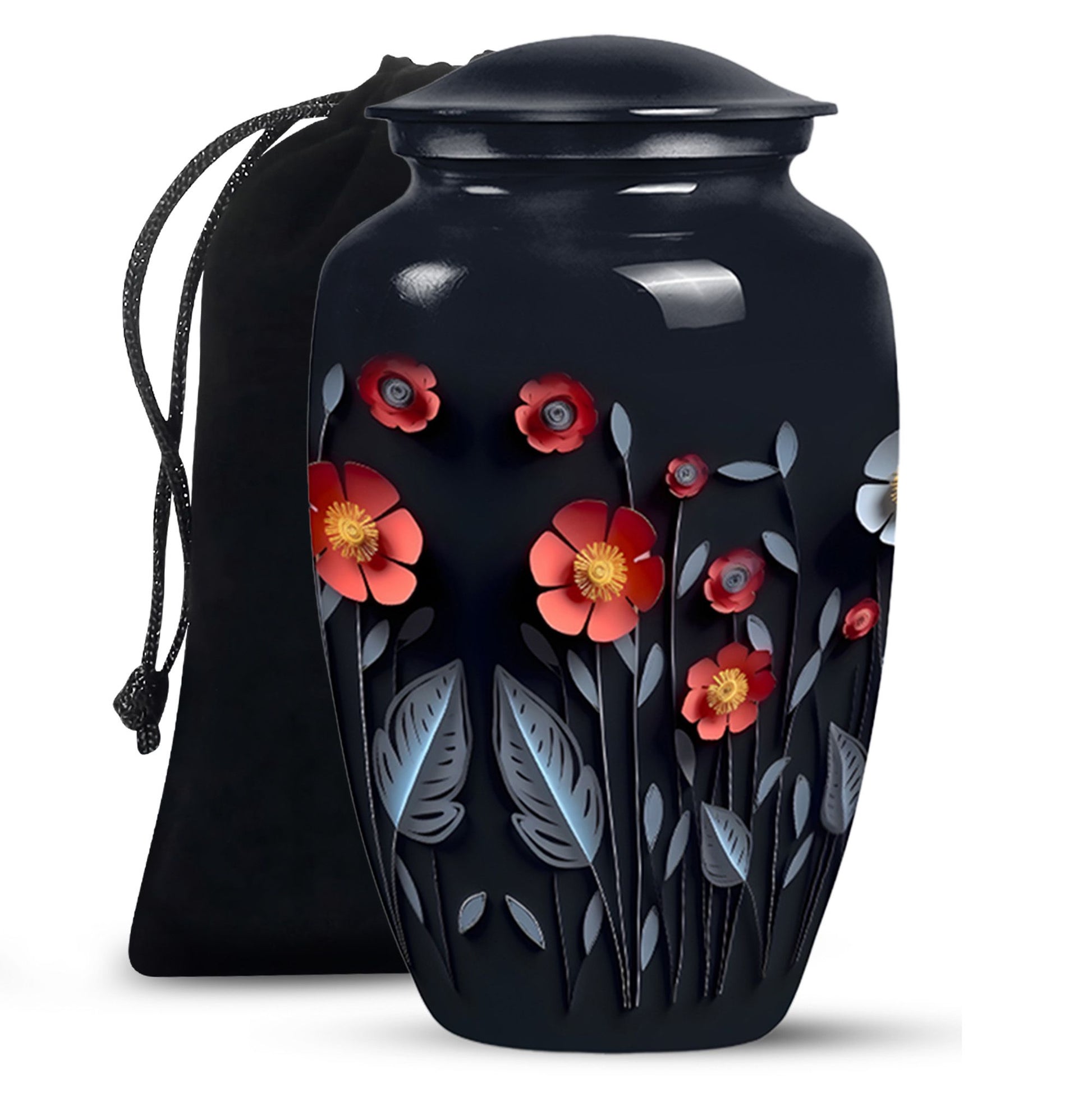 Origami Paper Flower Theme - Artistic Memorial Urn For Human Ashes